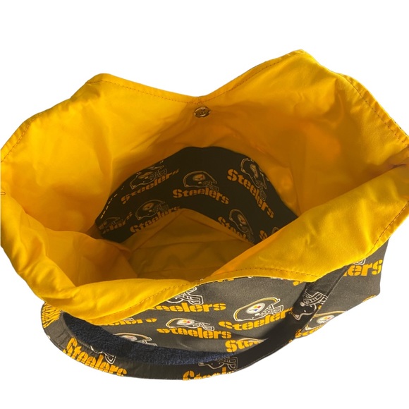 Pittsburgh Steelers Cotton Print Purse and Official Myron Cope’s Terrible Towel - Picture 11 of 11